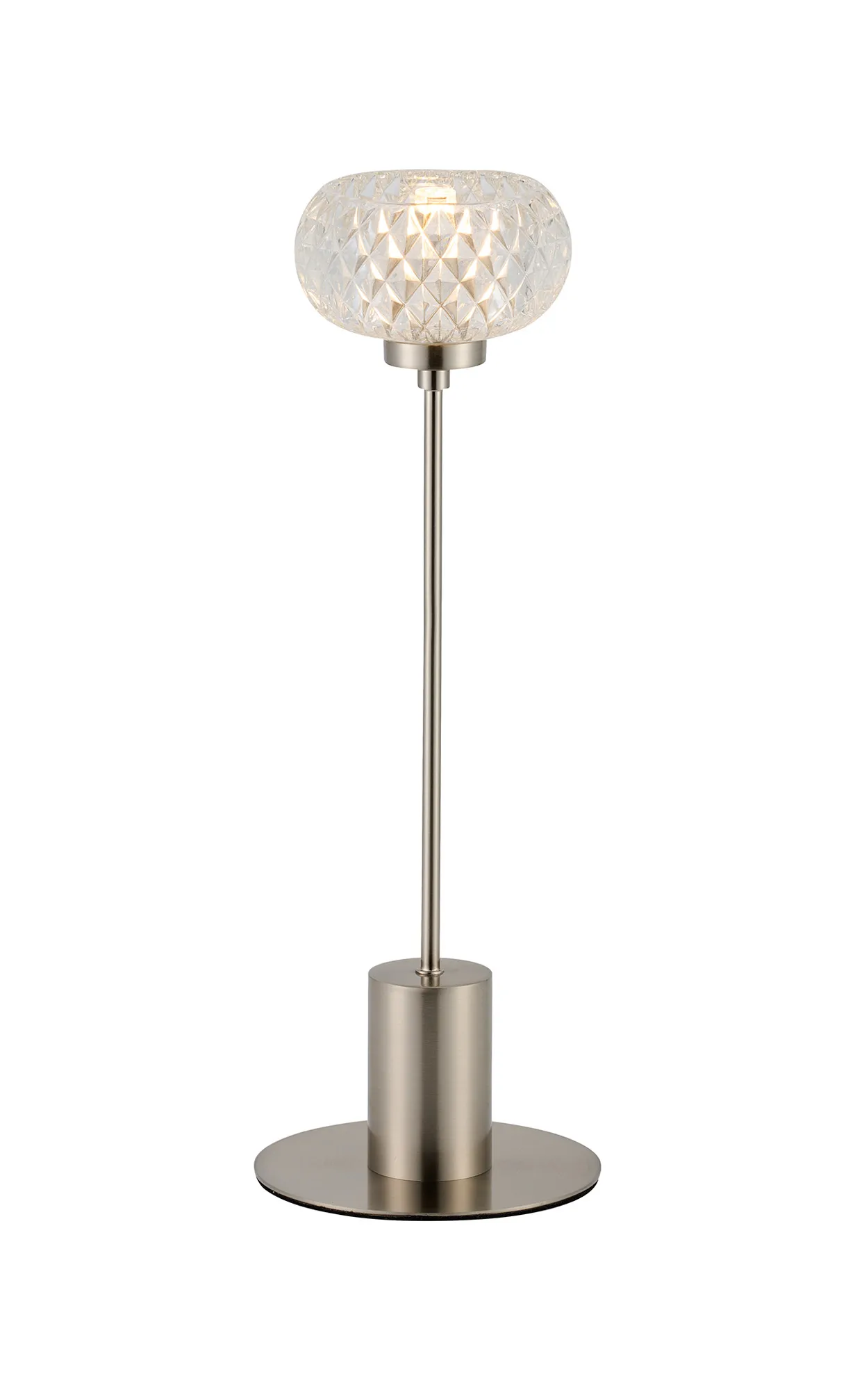Wade Satin Nickel Table Lamps Deco Armed Table Lamps